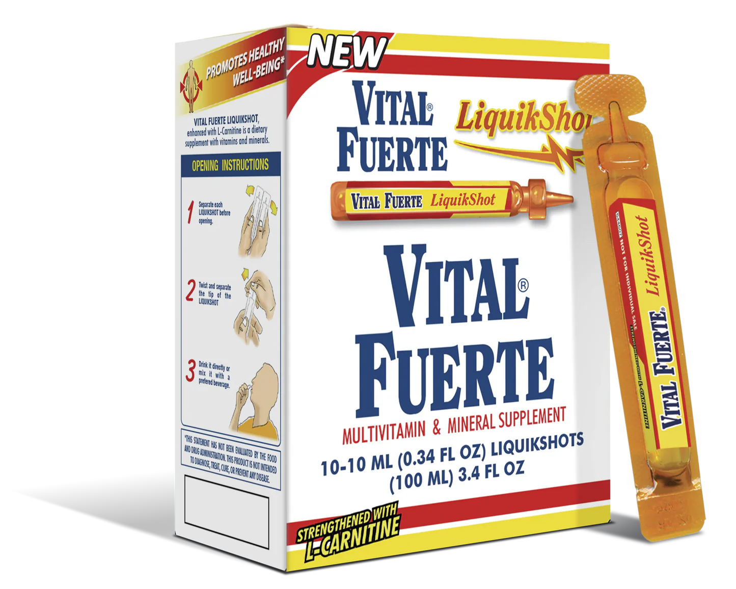 Vital Fuerte Liquikshot 10 Count