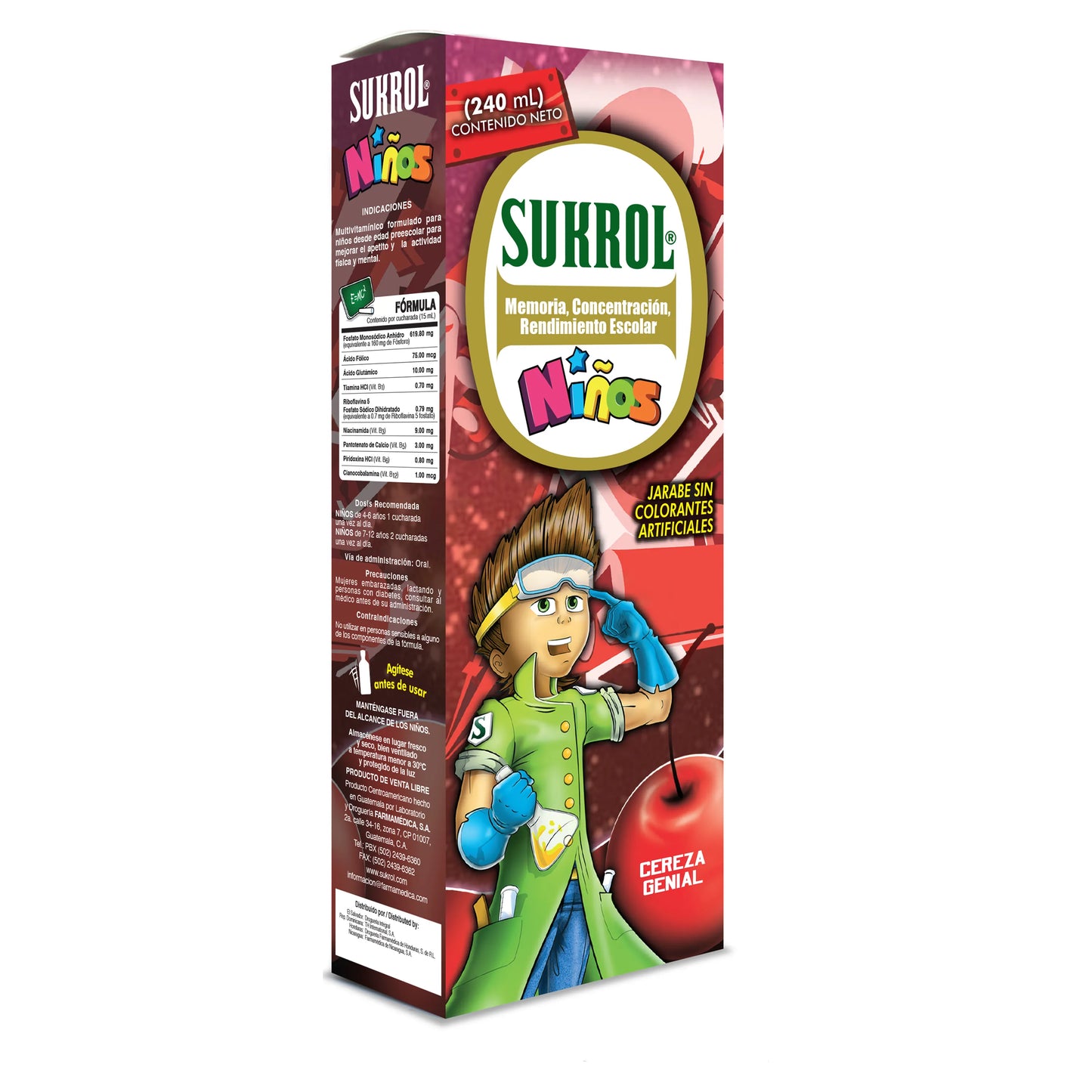 Sukrol Children Multivitamin Syrup Cherry Flavor