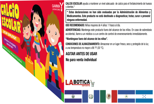 Calcio Escolar Dietary Supplement with Calcium for Children
