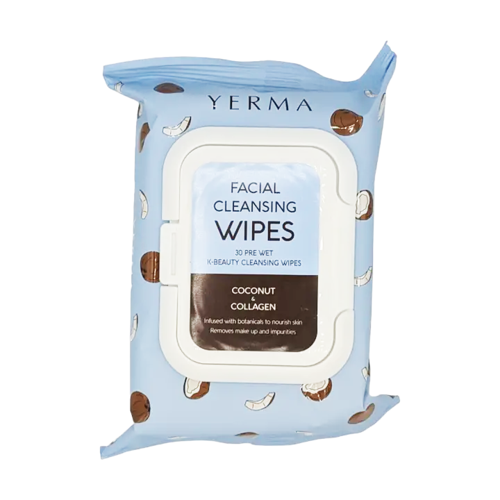 Yerma - Toallas húmedas Faciales de coco y colágeno