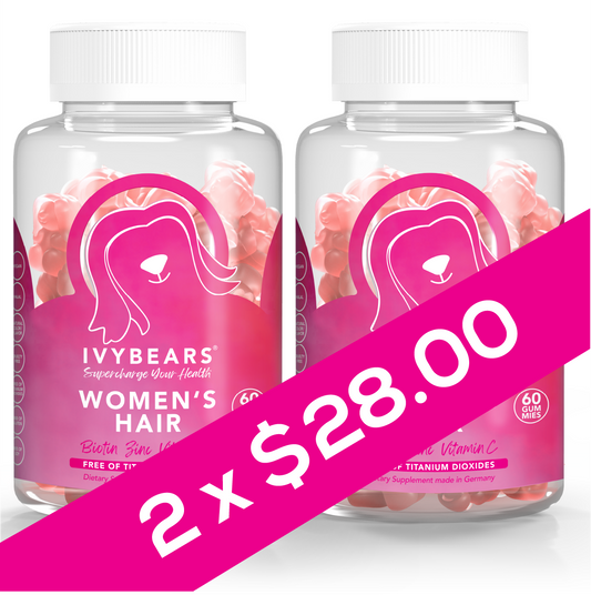 2 PACK Ivy Bears gummies Women´s Hair