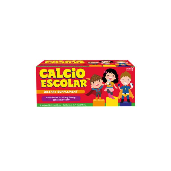 Calcio Escolar Dietary Supplement with Calcium for Children