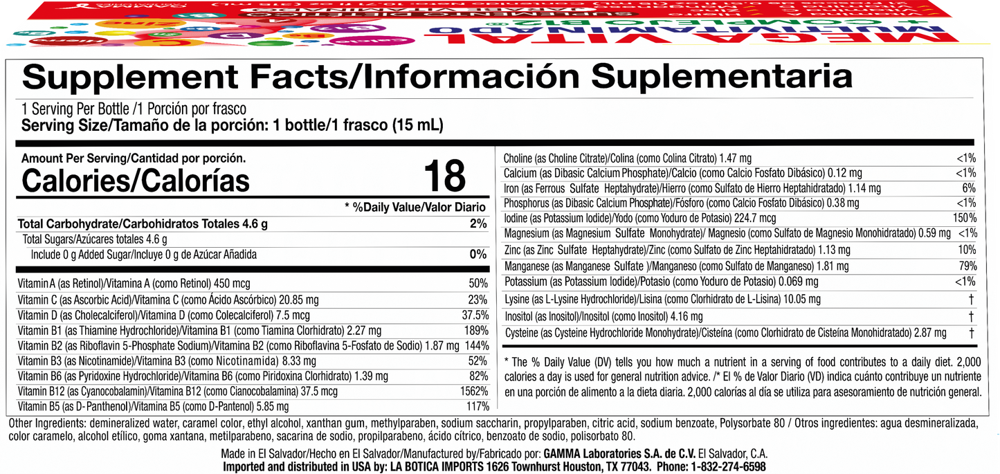 Megavital Multivitaminado + Complejo B12