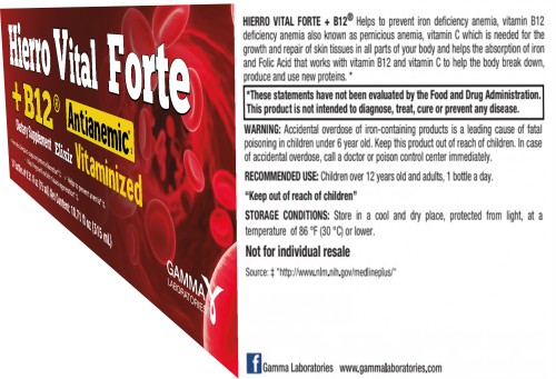 Hierro Vital Forte + B12 - 21 Count