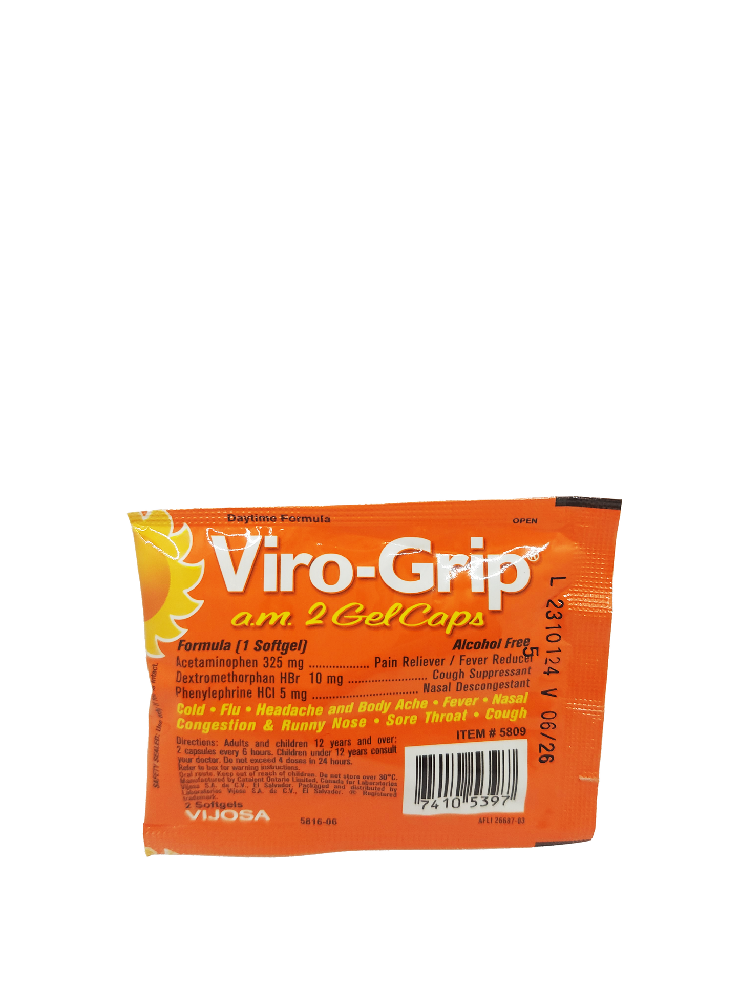 Viro-Grip A.M. 2 GelCaps - 1 Pouch