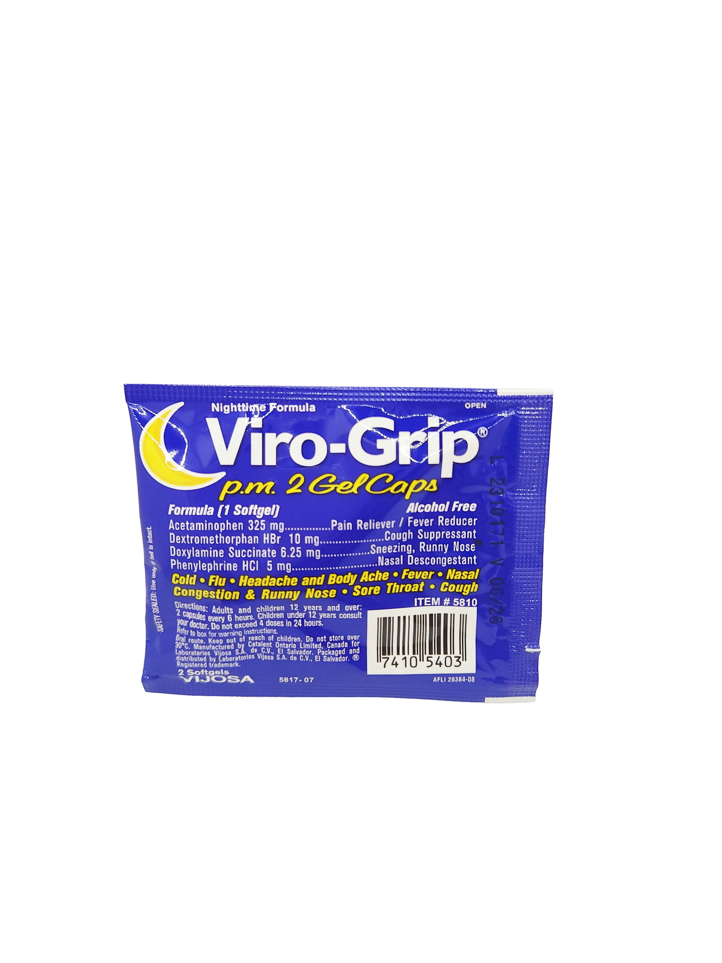 Viro-Grip P.M. 2 GelCaps - 1 Pouch